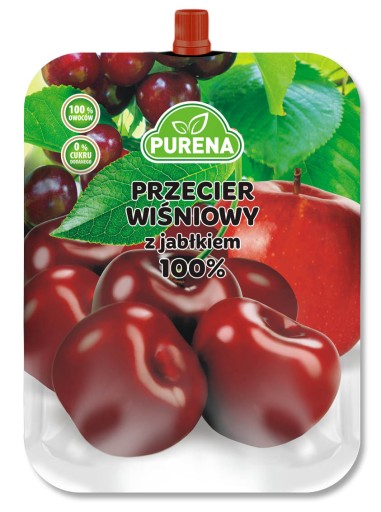 Višňové pyré s jablkom 100% b/c PURENA 250g