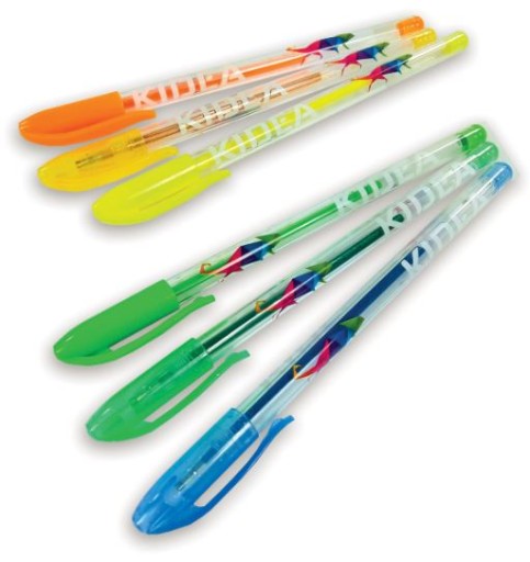 Gélové perá 24 farieb trblietky+neón+voňavé Kidea