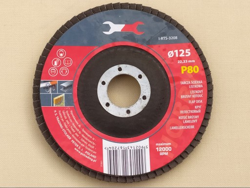 KLAPKOVÝ DISK KLAPOVÝ BRÚSNY KOTOÚČ 125 mm P80