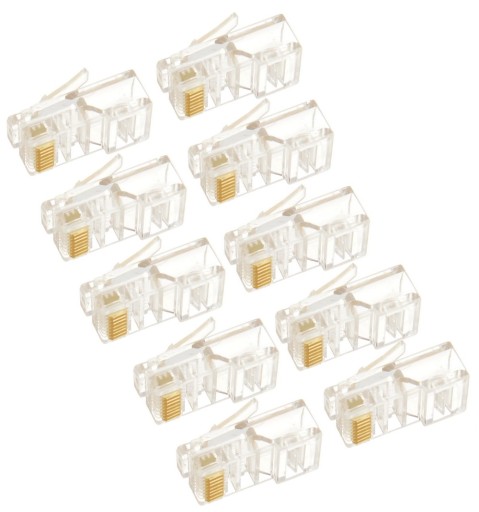 KONCOVKA ZÁSTRČKA RJ45 RJ 45 RJ-45 10 kusov