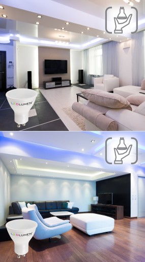 GU10 LED žiarovka 6W=45W SMD 554lm 120° Úspora energie Bez blikania 4000K
