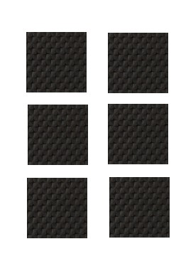 PENOVÉ podložky NA NÁBYTOK štvorcové x6 27mm