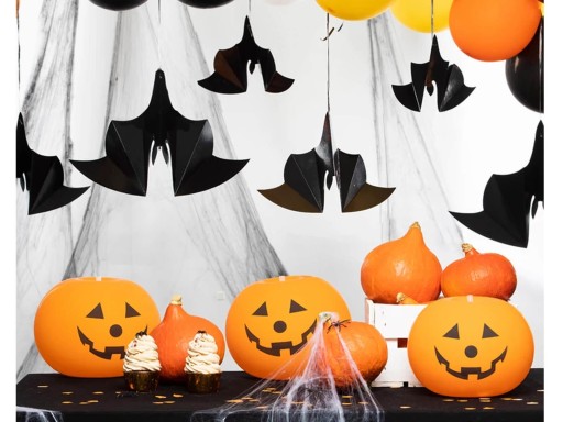 Závesné dekorácie Halloween netopiere 6 ks