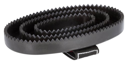 Hrebeň na kone s logom, so slučkou, čierny, 16 cm, Covalliero