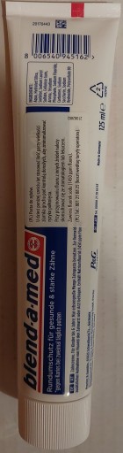 blend-a-med Rundumschutz Classic 24h chráni pred zubným kazom Pasta 125ML