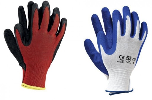 Pracovné rukavice veľkosť 7 RTELA latex, potiahnuté