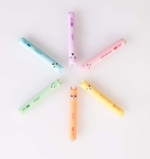 Happy Color mini pastelové zvýrazňovače 6 farieb