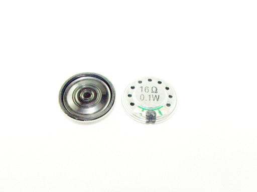 REPRODUKTOR 0,1W 16 Ohm PLASTOVÁ MEMBRÁNA NÍZKA