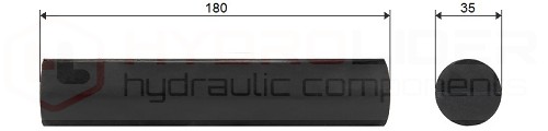 Gumový tlmič agregátu 35X180 SHAB35180