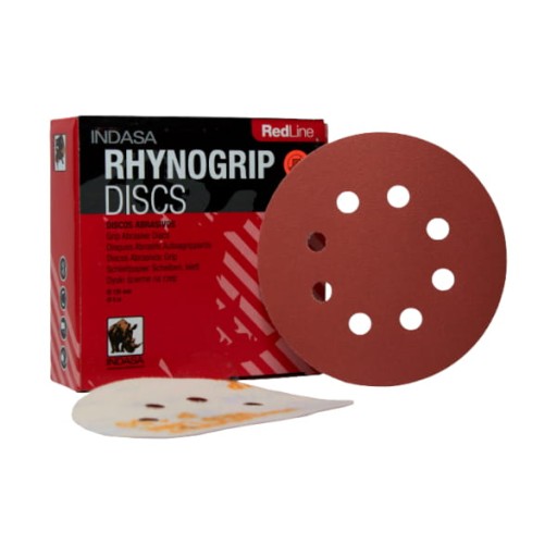 INDASA Rhynogrip Red Line brúsny kotúč na suchý zips 125 mm 8H P1500