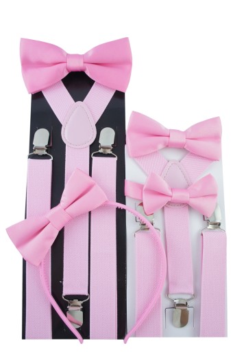 Elegantná POWDER PINK polomatná čelenka s mašličkou