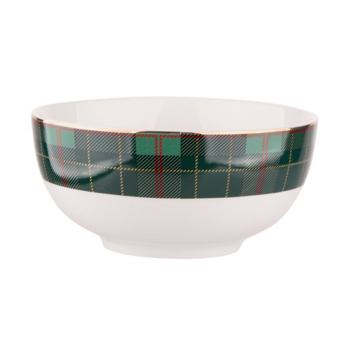 PORCELÁNOVÁ VIANOČNÁ ZELENÁ ŠALÁTOVÁ MISKA