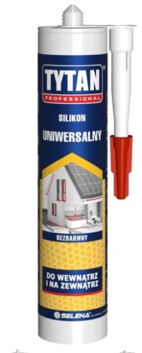 Univerzálny, bezfarebný sanitárny silikón 280ml TYTAN, odolný voči plesniam a riasam