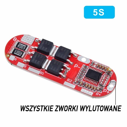 BMS 5S 4S 3S Li-Ion 18650 25A