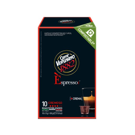 Caffè Vergnano Nespresso Cremoso kapsuly 10 ks.