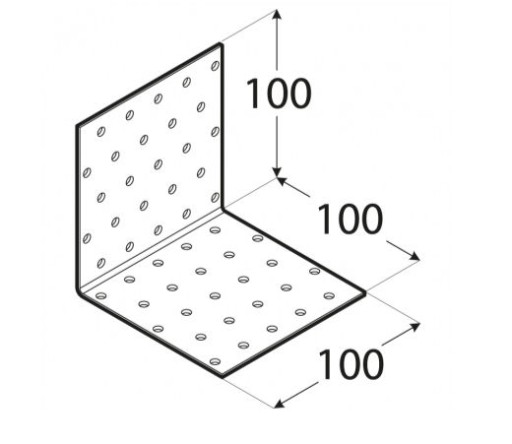 Uhol 100x100x100x2,0 Domax