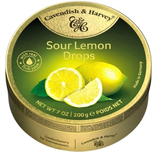 Cavendish Dropsy Sour Lemon Kyslý citrón 200g