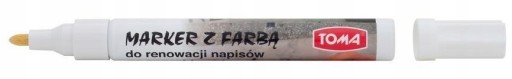 Biely olejový fix na renováciu náhrobných kameňov