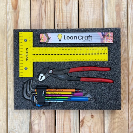 Vložka z penovej peny grafitovo-biela výplň pre Festool Systainer 2