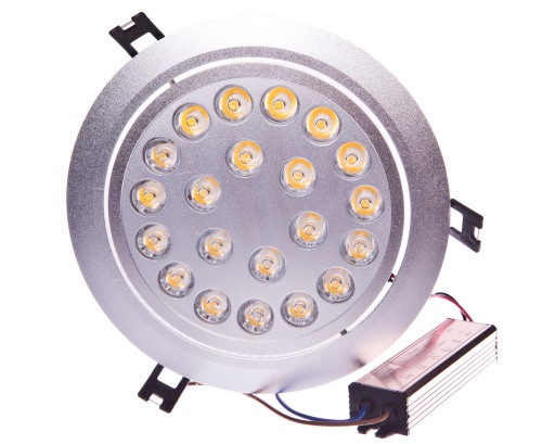 LED stropné svietidlo 21W strieborné okrúhle 1470lm 3000k LAMPRIX LP-11-017
