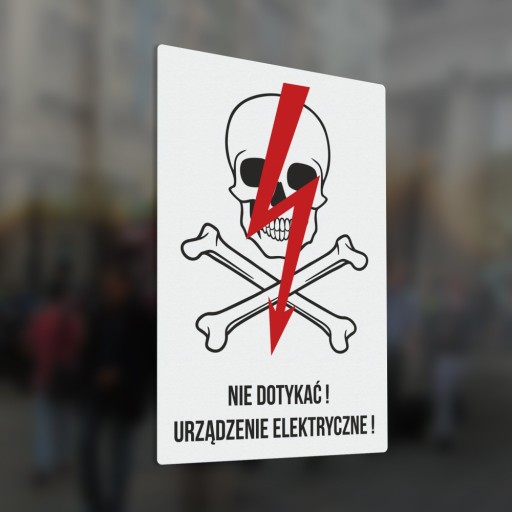 Nálepka Nedotýkajte sa elektrického zariadenia 10x15