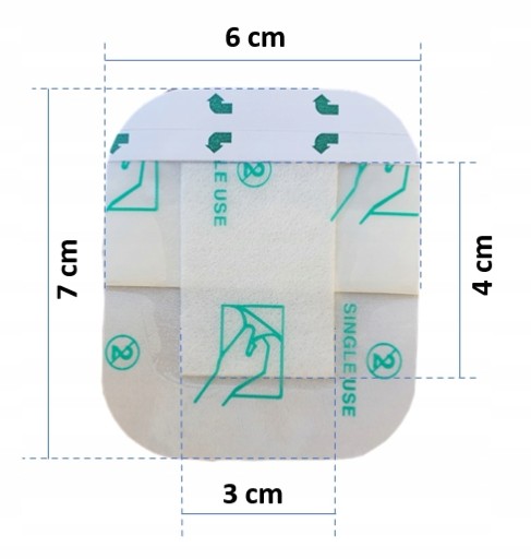 STERILNÝ TRANSPARENTNÝ OBLIEK NA RANY 6x7CM 1 KS