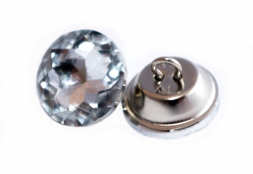 Gombíky na čalúnenie, sklenené kryštály, 18 mm, 1 kus