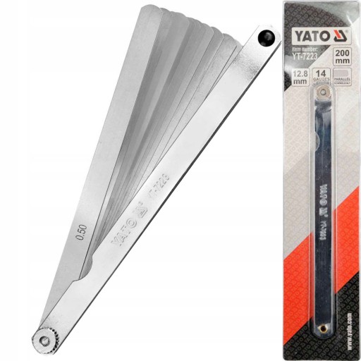 YATO BLADE FEELER GAUGE 14 PLATIEN 0,05-0,5mm
