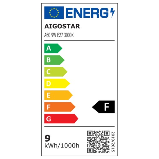 E27 LED žiarovka fi60mm 9W klasická žiarovka 840Lm TEPLÁ biela farba 3000K