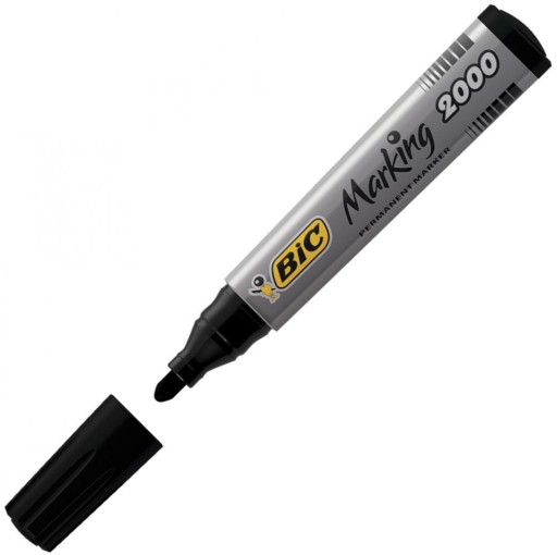 Bic 2000 PERMANENTNÝ ZNAČOVAČ, okrúhly hrot, 4,95 mm, ČIERNA