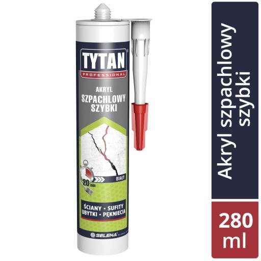 Rýchla biela akrylová plnič 280 ml TYTAN PROFESSIONAL