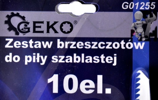 Sada 10 ks pílových listov priamočiarych. GEKO