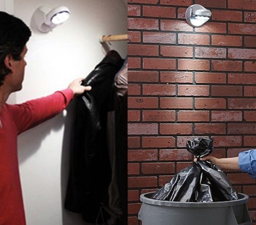 BEZDRÔTOVÁ LAMPA NOČNÁ LAMPA 7 LED SO SNÍMAČOM POHYBU NA BATÉRIU 360