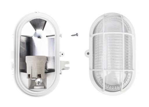 Lampa s oválnym kanálom s plastovou sieťkou 60W