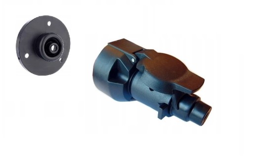 Zásuvka + zástrčka + podložka 12V - 7 PIN elektrický konektor