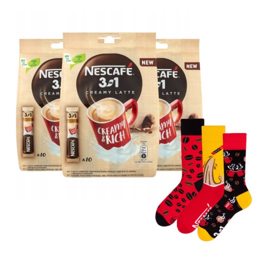 Nescafe 3v1 krémové latte 10 x 15 g