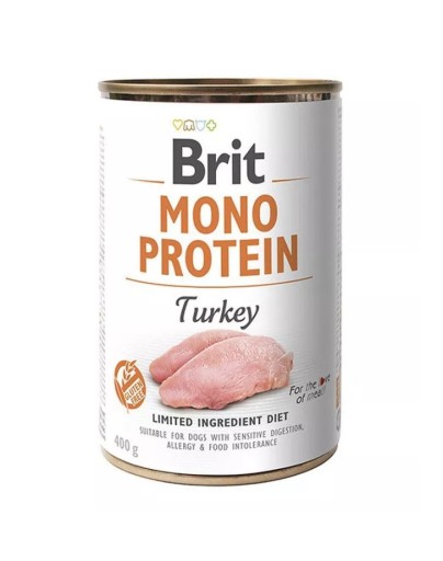 BRIT MONO Protein Mokré krmivo pre psov Morka 400g