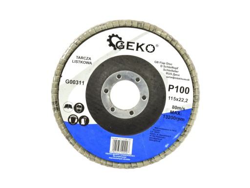 115mm P100 GEKO lamelový kotúč