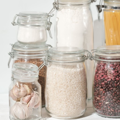 Sklenená nádoba JAR 1L s klipom, patentná priehradka na morenie konzerv