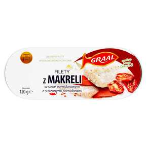 MAKRELY GRALSKÉ FILETKY SO SUŠENÝMI RAJČAKAMI 120G