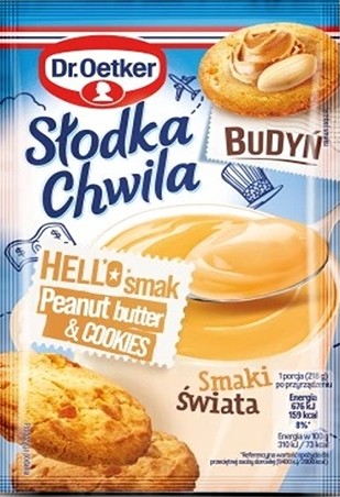 DR OETKER Sladký puding Chwila 43g sušienky s arašidovým maslom