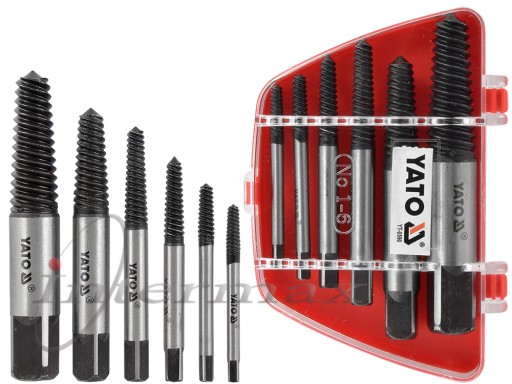 VYSÁVAČE SADA VYSÁVAČOV PRE PORUŠENÉ SKRUTKY / YATO ČEPY x 6