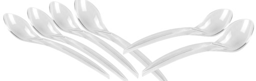 Opätovne použiteľná plastová lyžička Premium banner pack. 100 ks dĺžka cca 17 cm