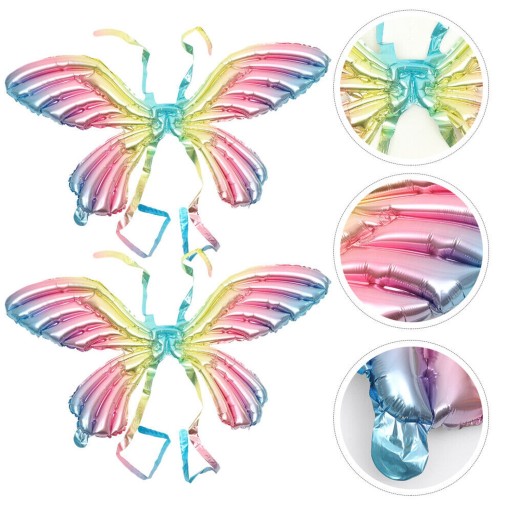 Kostým BOTTERFLY WINGS Balónová dúhová víla