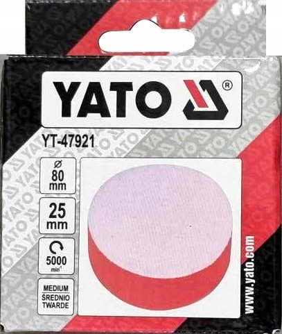 LEŠTIACA HUBKA YATO, PODLOŽKA NA VELCRO, STREDNÁ 80mm