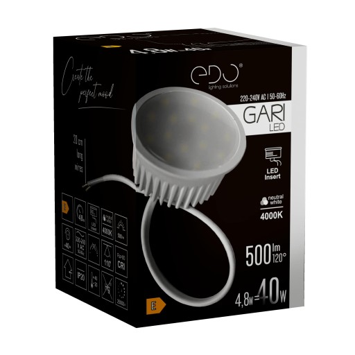 VLOŽKA DO LED SVIETIDLÁ VLOŽKA GARI 4,8W 500LM 4000K neutrálna EDO