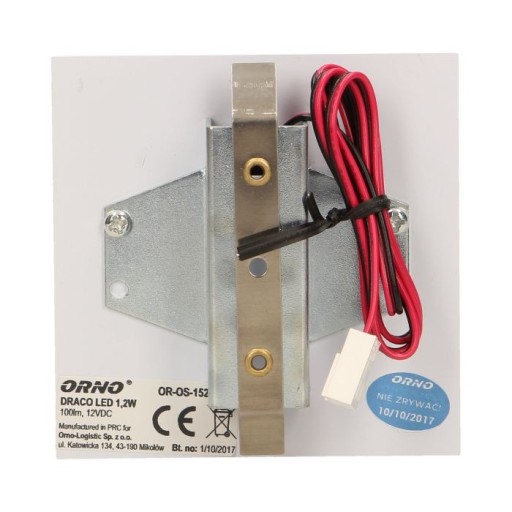 Biele zápustné LED svietidlo 1,2W 6000K DRACO ORNO