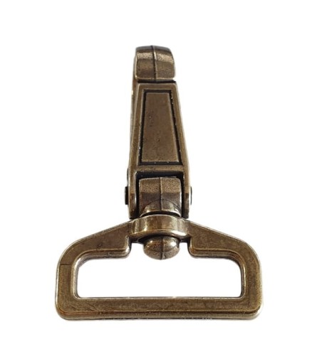 Karabína 30x60mm homárska spona staré zlato