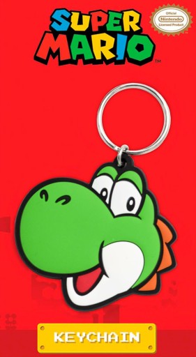 Gumová kľúčenka s drakom Super Mario Yoshi pre deti