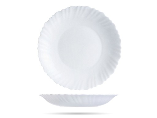 Feston tanier hlboký 21 cm biely LUMINARC